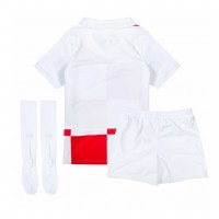 Camisa de Futebol Croácia Equipamento Principal Infantil Europeu 2024 Manga Curta (+ Calças curtas)